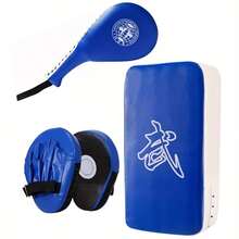 4 piezas Set de Almohadillas de Golpeo YOBENKI - Equipo de Boxeo Premium con Guantes/Almohadilla de Patadas/Saco de Velocidad - Ideal para Taekwondo, Muay Thai y Entrenamiento de Artes Marciales - Regalo Perfecto para Entusiastas de las Peleas