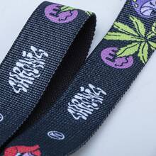 Chronic Mushroom Belt With Tag World Metal Buckle In Black - 黑色 - 查看 6