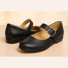 Zapato Escolar Para Niña Lila Lombardo. - Negro - Ver 3