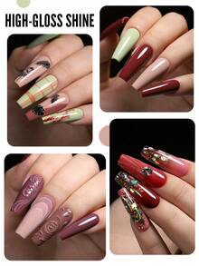 YOKEFELLOW 6 Color 10ML Fall Nude UV Gel Nail Polish Set Semi Permanent Autumn Shades Gel Nails Soak Off UV LED For French Nails And Manicure Salon Gift - 彩色 - 查看 3