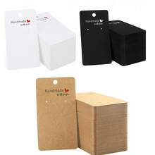 10/50/100件耳环展示卡，珠宝包装卡，心形耳环收纳卡 - 首飾卡 - 查看 6