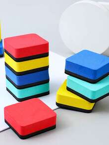 4pcs Random Color Magnetic Whiteboard Erasers, For Cleaning Magnetic Soft Whiteboards, Glass Whiteboards And Dry Erase Boards - Multicolor - View 5