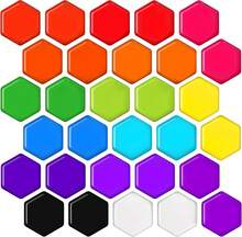 (Fast Shipping  Free Shipping) MORCART 30Pack Art Decorative Fridge Magnets Cute Refrigerator Magnets For Locker Whiteboard School Office And Kitchen (Vangogh) - Segi enam warna-warni - View 1