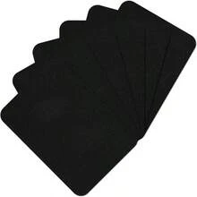 Premium Quality Fabric Repair Patches Ironon Patches For Clothing Inside Outside Strongest Glue Cotton 3 By 41/4 7.5 Cmx 10.5 Cmu2026 6PCSBlack