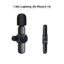 HITOZON Wireless Microphone Compatible With Iphone/Android Phone,Crystal Clear Sound Quality Recording Mic For Video/Audio/Vlog Recording,Wireless Lavalier Microphone For Teaching, Interviews, Live Streaming