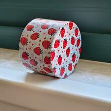 1 件 50 毫米 4 层锌合金金属研磨器，带有可爱的红色草莓图案，吸烟配件，送给女朋友的礼物，节日礼物 - 白色 - 查看 5