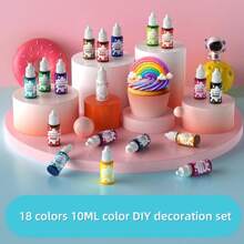 Various Baking Coloring Sets - Liquid Pigments For DIY Baking Decorations, Decorative Colorants, Soap Colorants, Multi-Purpose Bright Pigments - 1 Set - View 16