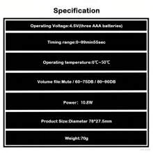 SOKANY Multi-Function Round Timer, Positive Countdown Timer. Battery-Powered (3 No. 7 Batteries), LED Large Screen Design, Timing Function, Adjustable 3-Speed Mute Mode, Front And Back Rotation, With Magnetic Attraction, Easy To Place In Multiple Places, One Machine For Multiple Purposes, Small And Convenient. Suitable For Different Scenarios – Cooking, Baking, Classroom, Learning And Sports.