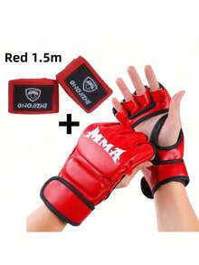 2 Pieces Of Elastic MMA Boxing Hand Wraps, Universal Polyester Fiber Training Hand Wraps, Professional Sports Protective Gloves For Men And Women - Multicolor - View 10