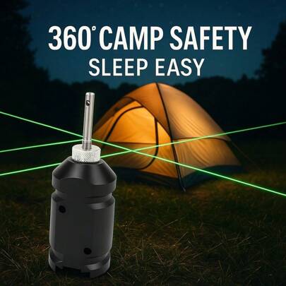 Portable Tripwire Alarm Device 360 Degree Perimeter Security Reusable Early Warning System For Camping
