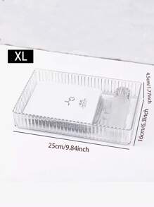 2pcs/5pcs/6pcs/7pcs Clear Acrylic Makeup Organizer Drawers, Vanity Organizer Boxes For Skincare, Perfume, Lipstick, Eyebrow Pencil Storage, Christmas Gift, Stackable Combination For Vanity Decor