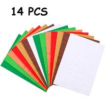 7 pièces/14 pièces Tampons en papier nid d'abeille pour œuvres d'art, artisanat et décorations de fête. Tampons en tissu nid d'abeille de couleurs assorties pour l'artisanat 3D et les cartes pop-up DIY