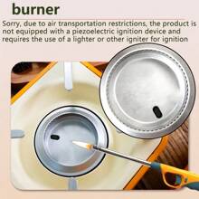 Maxsun 1pc 2.1kw Power Mini Portable Gas Stove, Stainless Steel Outdoor Camping Picnic Cooker With Storage Box In Multiple Colors, Butane Gas Camping Stove For Kitchen, Kitchen Stuff, Camp Kitchen - Coffee Brown - View 9