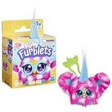 Hasbro Furby Furblets Dah-Tee Mini Friend, 45+ Sounds, Country Music, Speaks Only Furbish, Electronic Plush Toys For Girls & Boys, Interactive Pets, Pink Polka Dot, Back To School Gifts, Ages 6+ - Dah Tee - View 4
