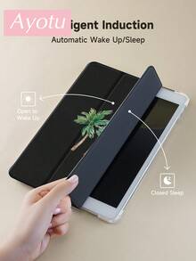 Ayotu 双棕榈树图案保护套，兼容 iPad 10.2 英寸（2021/2020 款，第九/八代）、Galaxy Tab A8 10.5 英寸（2022 款）、带笔槽的平板电脑、Kindle（不带笔槽），支持自动休眠/唤醒功能，时尚保护套 - 彩色 - 查看 6