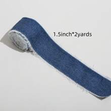 Denim Fabric Frayed Ribbon Suitable For Gift Packaging