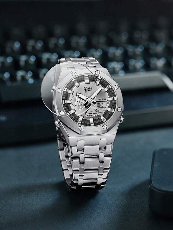 POMAR 1 Pc High Quality High-End Luxury Men's Watches, Business Multifunctional Sports Waterproof Men's Watches