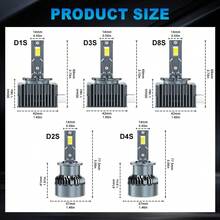 S&D 原装 D1S D3S LED 汽车大灯灯泡 D2S D4S D8S H7 H11 9005 HB3 9006 HB4 Canbus 汽车灯即插即用 55W 汽车配件 12V 6500K