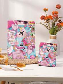 旅行装 iPad 保护套,兼容 iPad 9.7/10.2/10.5/10.9/12.9/Pro 11(第十代),兼容三星 Galaxy Tab S6 Lite 10.4 英寸,兼容 Kindle Paperwhite 第十二代(2024 年款),Kindle(第十一代)(2022 年发布),柔软防震保护,智能支架/自动唤醒/睡眠功能 - 彩色 - 查看 6