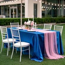 2 szt. satynowego obrusu 58*120 cali beżowy prostokątny gładki minimalistyczny obrus, odpowiedni na wesela, imprezy, bankiety, restauracje, na zewnątrz, patio, bufet, codzienny wystrój - Wielokolorowe - Zobacz 13