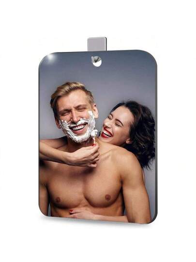 Pc Shower Spiegel Shaving Mirror. Luxe Plexiglass Makeup Small Travel Camping Mirror, Shatterproof Wand Hang held Locker Bathroom. (2 Sizes: 9.45in 7.87in, 11.8in 9.45in). Does Not Contain Hook.