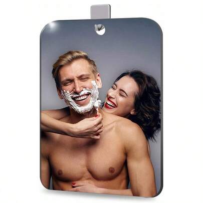 1 Pc Shower Mirror Shaving Mirror. Luxury Plexiglass Makeup Small Travel Camping Mirror, Shatterproof Men's Wall Hanging Handheld Locker Mirror Wall Hanging Mirror Bathroom. (2 Sizes: 9.45in X 7.87in, 11.8in X 9.45in). Does Not Contain A Hook.