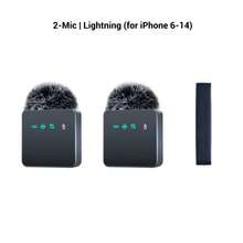 HITOZON 适用于智能手机的专业无线领夹式麦克风，即插即用无线麦克风，带 4 个配件，领夹式麦克风用于视频录制、教学、采访、播客、会议、视频博客、录音、直播 - 黑色 - 查看 14