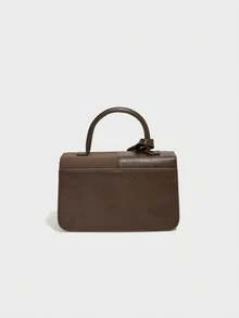 新款冬季时尚经典女士天鹅绒手提包，缝制面料设计，饰有标签和饼干狗吊坠，托特包，方形包，休闲百搭女士单肩包，配有长肩带，适合购物。也适合参加派对和约会。 - 查看 3