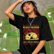 Women T-Shirts - Black008 - View 2