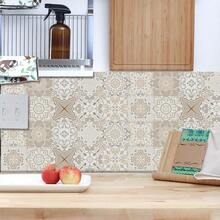 20 Stücke Mandala Muster Küchenrückwand Aufkleber, PVC wasserfeste Wandaufkleber, 30 x 30 cm, geeignet für Küche, Balkon, Spüle, Badezimmer und Esszimmer Dekoration