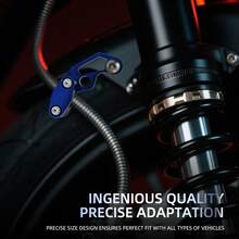 1pc Aluminum Motorcycle Brake Pipe Clamp Protector Oil Pipe Clamp Universal Brake Bracket Motorcycle Modified Accessories