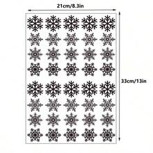 100 pezzi di decorazioni natalizie riutilizzabili a forma di fiocco di neve per finestre, adesivi statici per decorazioni festive, facili da applicare e rimuovere senza residui, in plastica, decorazioni natalizie da appendere alle pareti per uso esterno