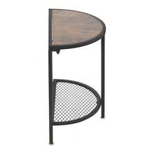 Beistelltisch mit Metallregal 2-stöckiger Couchtisch für Wohnzimmer Schlafzimmer