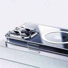 Luxury Magnetic Wireless Charge For Magsafe Case For IPhone 17 16 15 14 13 12 11 Pro Max Plus Back Cover Transparent Case - 無色 - 查看 11