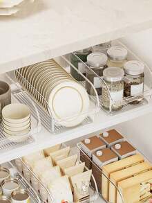 3个/2个/1个日式PET冰箱收纳盒，透明蔬果整理篮，厨房收纳盒 - 無色 - 查看 5