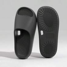 ASHALI Women's Indoor Slippers, Bathroom Waterproof Anti-Slip Slippers, Couples Style - Black - View 8