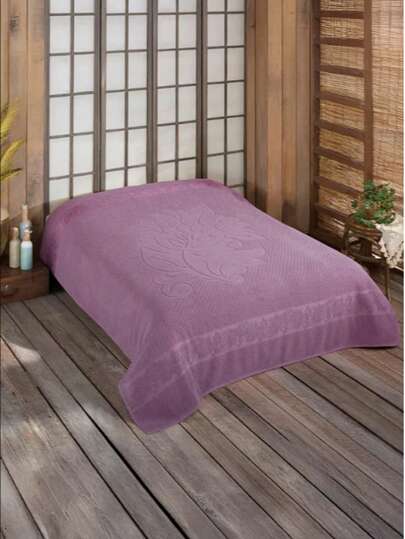 Double Size 200x220 Cm Summer Terry Blanket | 100% Cotton, Soft, Breathable & Durable | Elegant Design, Non-Sweating, Bedspread & Blanket Use | Lightweight, Comfortable, Natural Texture – Made In Turkey