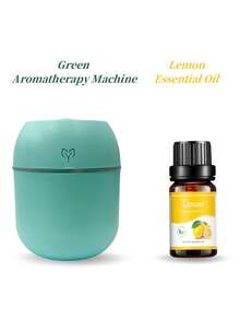 两件套（香薰机+精油），220毫升USB便携式笑脸香薰加湿器喷雾器，10毫升多香精油，适用于家庭、酒店、浴室除臭、香氛、空气清新，持久留香 - 彩色 - 查看 32