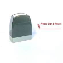 1 carimbo quadrado de professor com almofada de tinta autoentintada, inclui "Tarefa de casa concluída, assine e devolva", carimbo de professor recarregável adequado para professores, escolas, salas de aula, escritórios, impressão vermelha