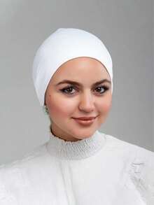 1 chiếc băng đô buộc đầu mềm mại thời trang đơn giản trơn, khăn xếp đội đầu, mũ đội đầu cho phụ nữ, thích hợp cho cuộc sống hàng ngày và thể thao ngoài trời để mặc - Xem 3