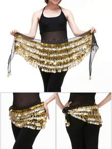 Đai lưng múa bụng lấy cảm hứng từ Ả Rập - Dây quấn cồng chiêng bằng đồng 5 lớp 288 xu dùng cho biểu diễn và sự kiện lễ hội - Nhiều màu - Xem 13