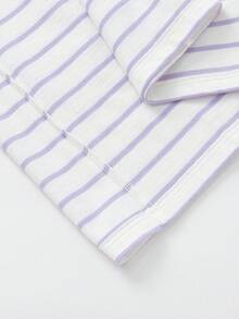 Balabala Tween Girl T-Shirt 2025 Spring Long Sleeve Top Boys & Girls Casual - White Purple - View 8