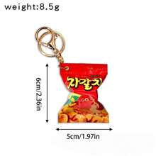 3个/1个火鸡形状零食钥匙扣，创意DIY包包挂件，搞怪新奇仿真零食，适合生日、派对小礼物 - 彩色 - 查看 6