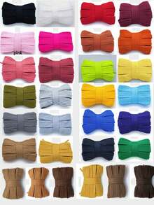 2pcs Extra Wide And Thick Flat Shoelaces, Replacement Shoe Laces For Sports Shoes,Belt,Shoes And Boots Accessories,For Women Men Sneakers Shoes Men Trainers Running Shoes Summer,Sneaker Accessories, Solid Color Design, Reinforced Construction, Active Lifestyle,1pc