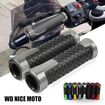 WD NICE MOTO 越野摩托车车把套 CNC铝合金车把胶 适用于通用穿孔把套改装配件