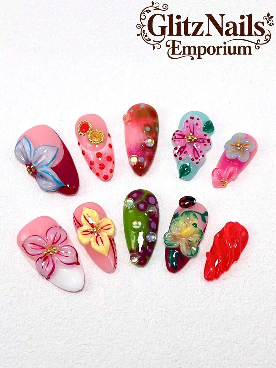 假甲片 - 彩色 - 查看 1