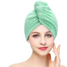 1/3pcs Multi-Color Ultra-Absorbent Microfiber Hair Towel, Women Soft Dry Cap With Button Closure, Quick-Drying, Suitable For Curly Hair, Long Hair And Thick Hair - Multicolor - View 8