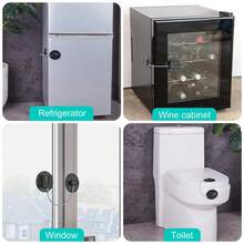 Child Cabinet Locks, Fridge Lock With Combination, Closet Lock,Cabinet Lock,Child Proof Refrigerator Lock