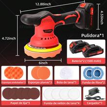 Pulidora Orbital Inalámbrica De Doble Acción 6inch 5500rpm - Tipo de Enchufe A USA (110-127V) - Ver 2