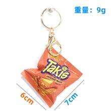 Creative Realistic Potato Chip Snack Bag Keychain Pendant Bag Accessories Lanyards With Id Holder Car Accessories Bag Charms